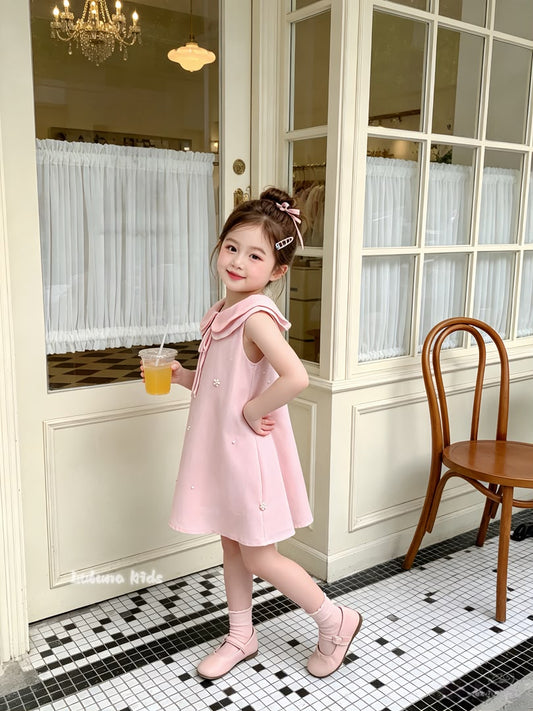 Doll Collar Pearl Princess Dress 娃娃领珍珠公主裙