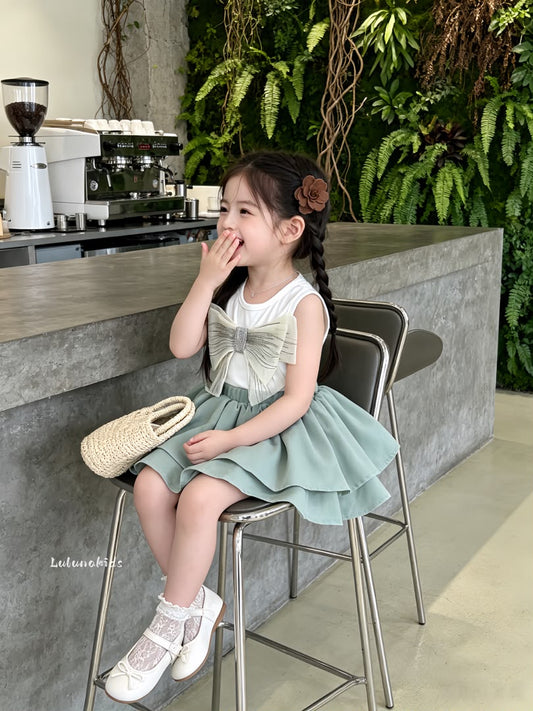 Sleeveless Bow Cake Dress 无袖立体蝴蝶结蛋糕裙