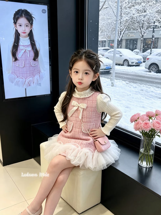 Pink Chanel Princess Dress 粉色小香风公主裙