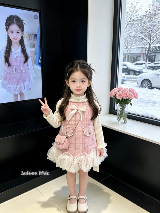Pink Chanel Princess Dress 粉色小香风公主裙