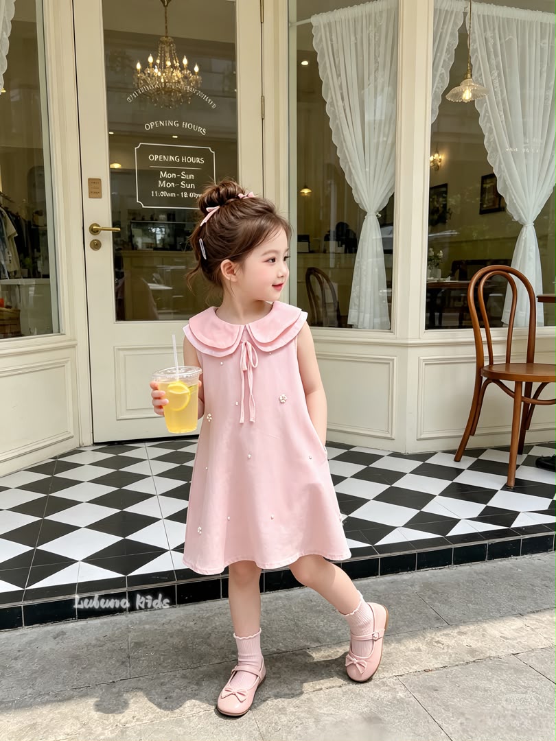 Doll Collar Pearl Princess Dress 娃娃领珍珠公主裙