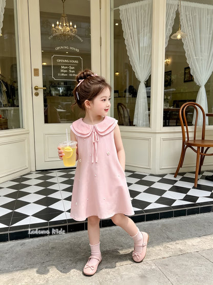 Doll Collar Pearl Princess Dress 娃娃领珍珠公主裙