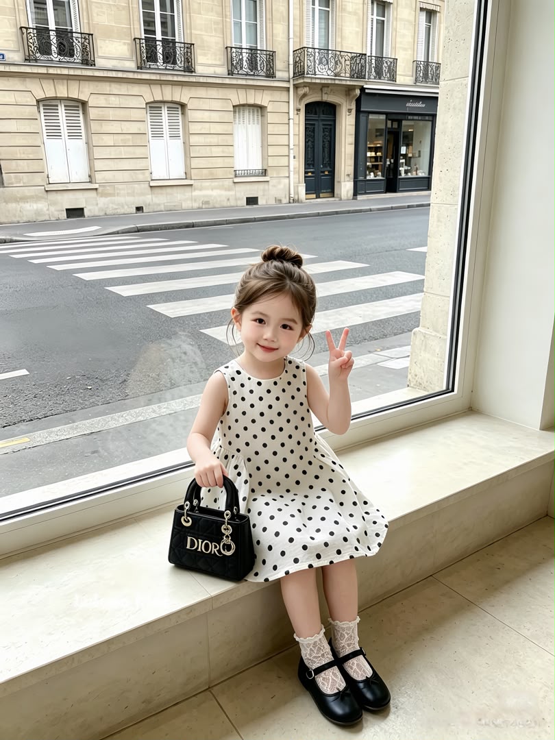Polka Dot Bow Dress 波点蝴蝶结连衣裙