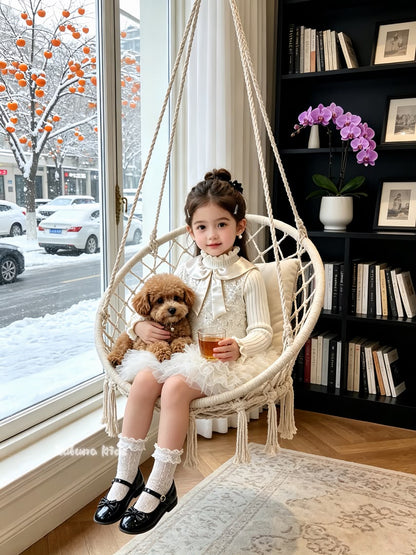 Doll Collar Sequin Puff Dress 娃娃领亮片蓬蓬裙
