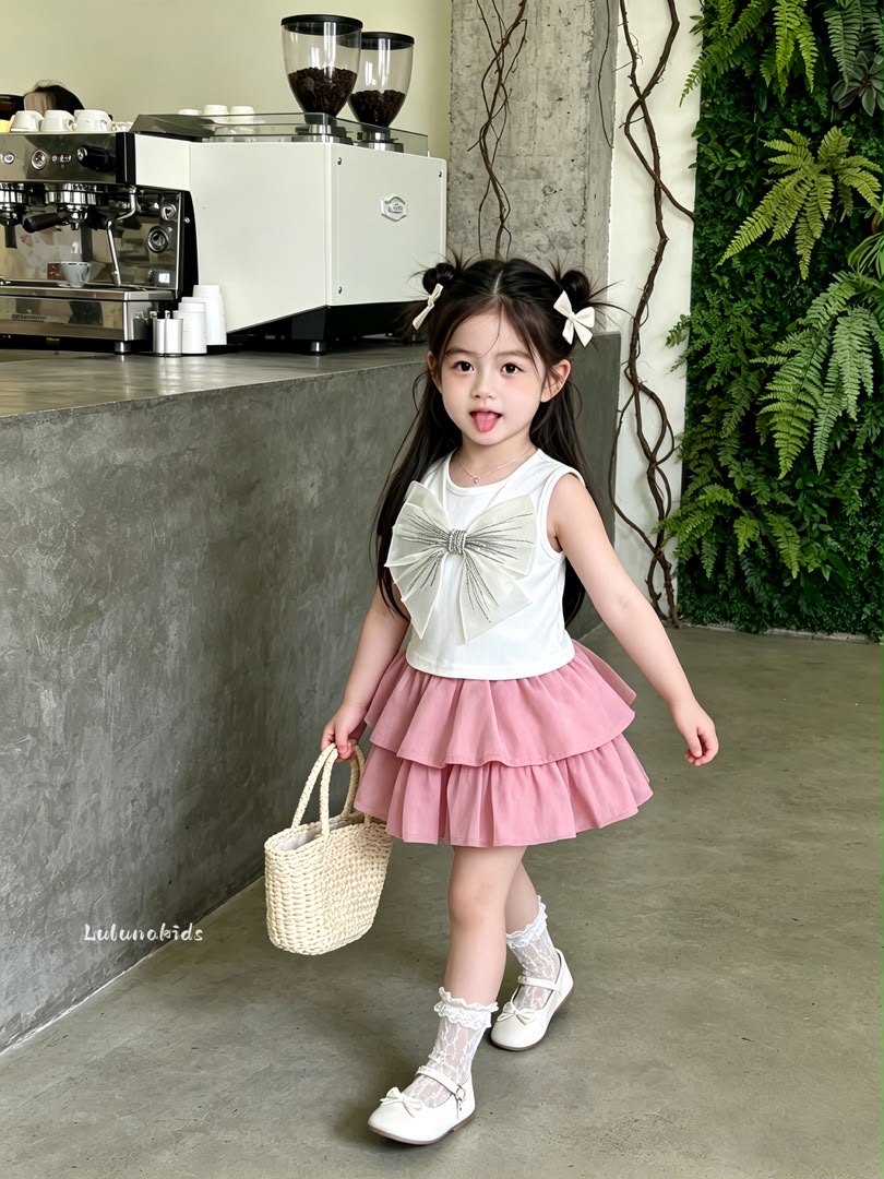 Sleeveless Bow Cake Dress 无袖立体蝴蝶结蛋糕裙