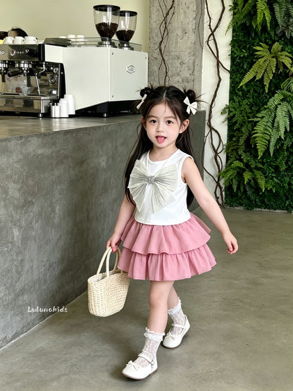 Sleeveless Bow Cake Dress 无袖立体蝴蝶结蛋糕裙