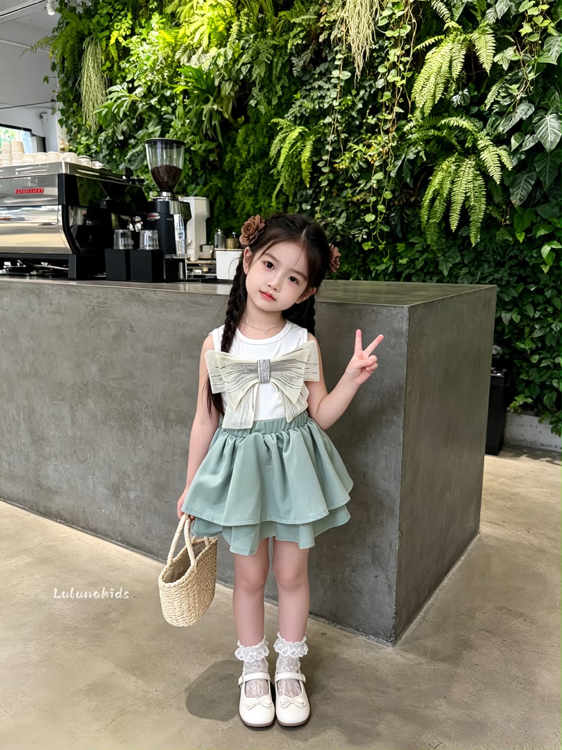 Sleeveless Bow Cake Dress 无袖立体蝴蝶结蛋糕裙
