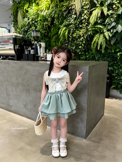 Sleeveless Bow Cake Dress 无袖立体蝴蝶结蛋糕裙