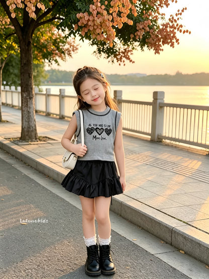 Heart Knit Set 爱心针织套装裙