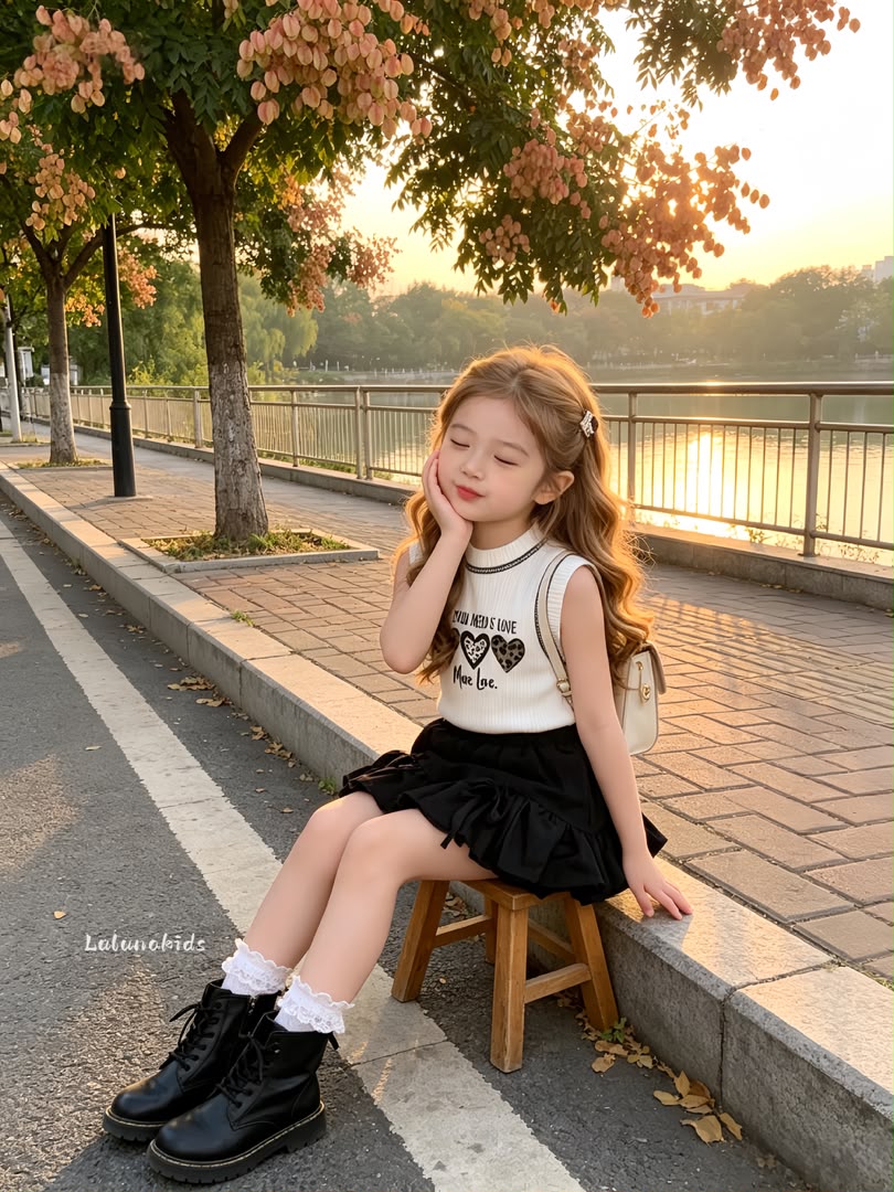 Heart Knit Set 爱心针织套装裙