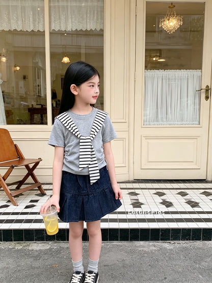 Navy Casual Skirt Set 海军风休闲套装裙
