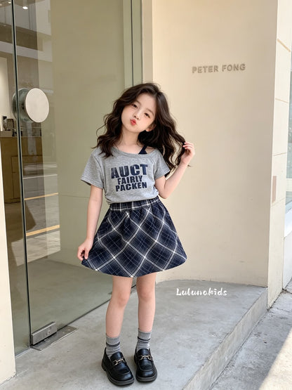 Energetic Girl Plaid Set 元气女孩格纹套装