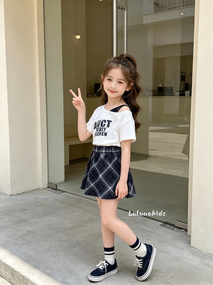 Energetic Girl Plaid Set 元气女孩格纹套装