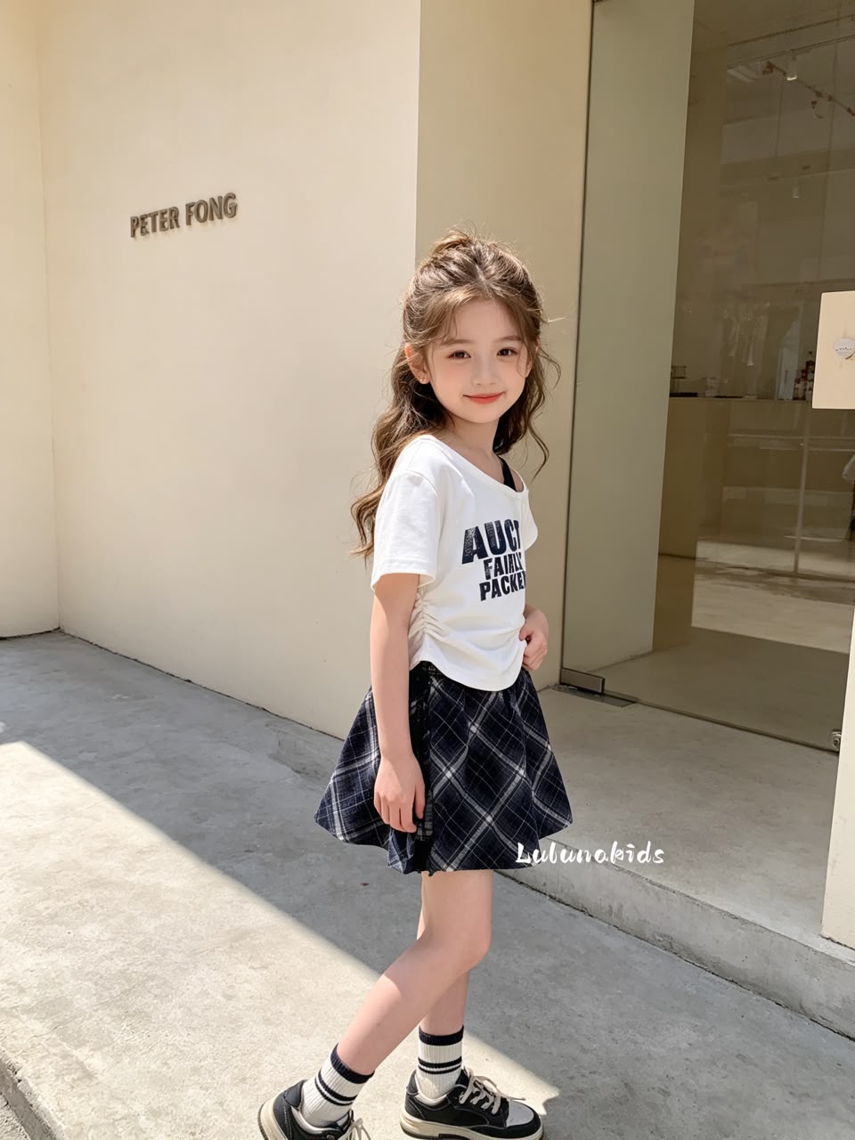 Energetic Girl Plaid Set 元气女孩格纹套装