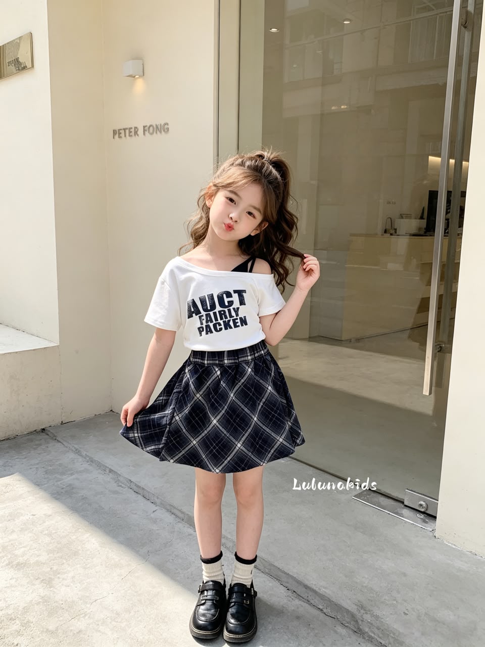 Energetic Girl Plaid Set 元气女孩格纹套装