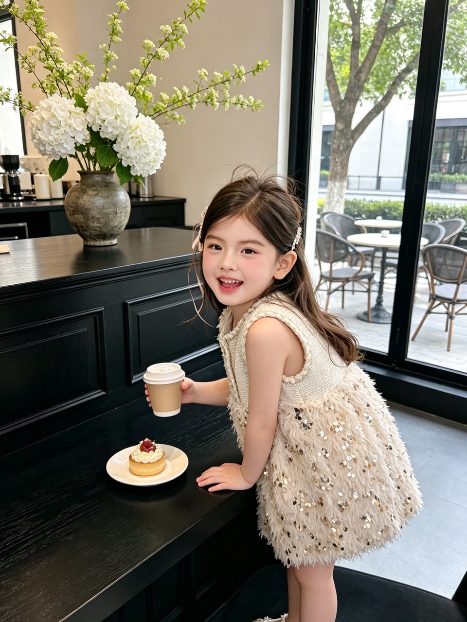 Sequin Chanel-Style Dress 亮片拼接小香风连衣裙