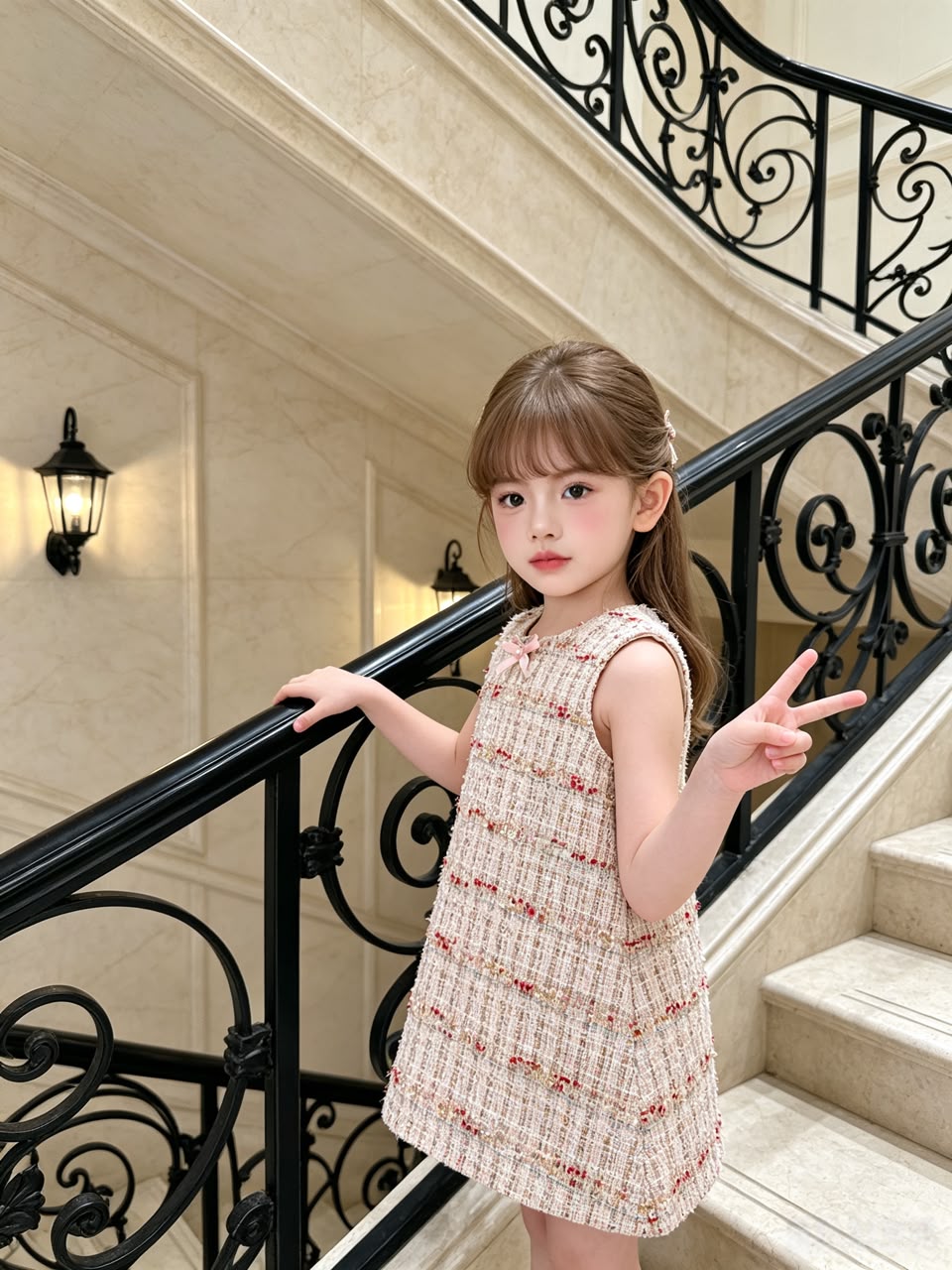 Pink Sleeveless Chanel Dress 粉色无袖小香风连衣裙