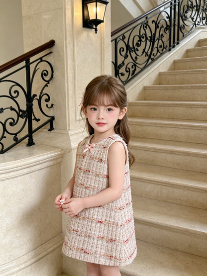 Pink Sleeveless Chanel Dress 粉色无袖小香风连衣裙