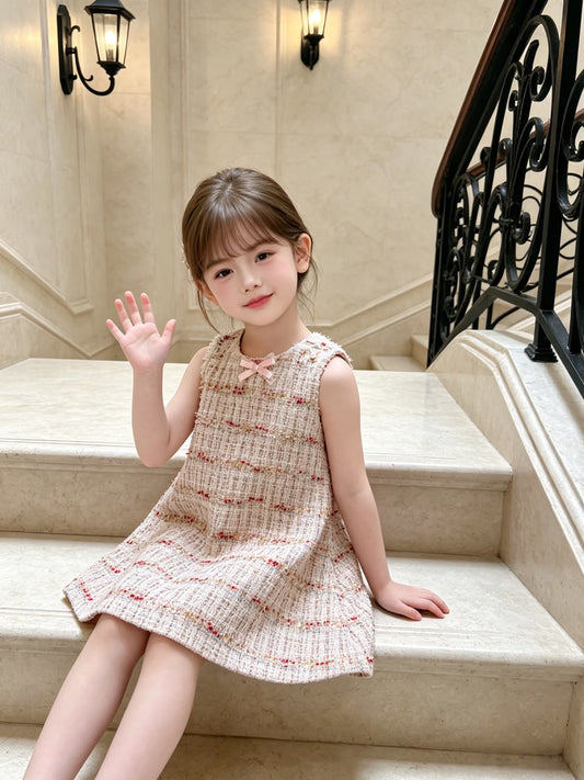 Pink Sleeveless Chanel Dress 粉色无袖小香风连衣裙