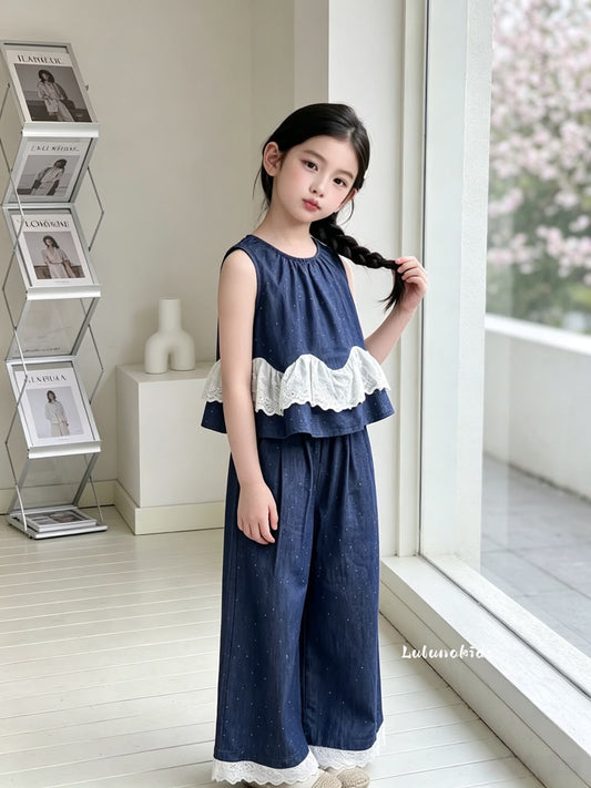 Gentle French Girl Two-Piece Set 温柔法式少女两件套