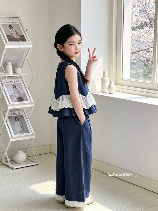 Gentle French Girl Two-Piece Set 温柔法式少女两件套