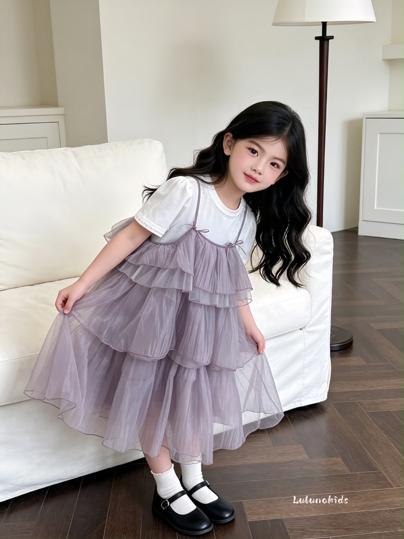 Bow Tulle Two-Piece Set 蝴蝶结纱裙两件套