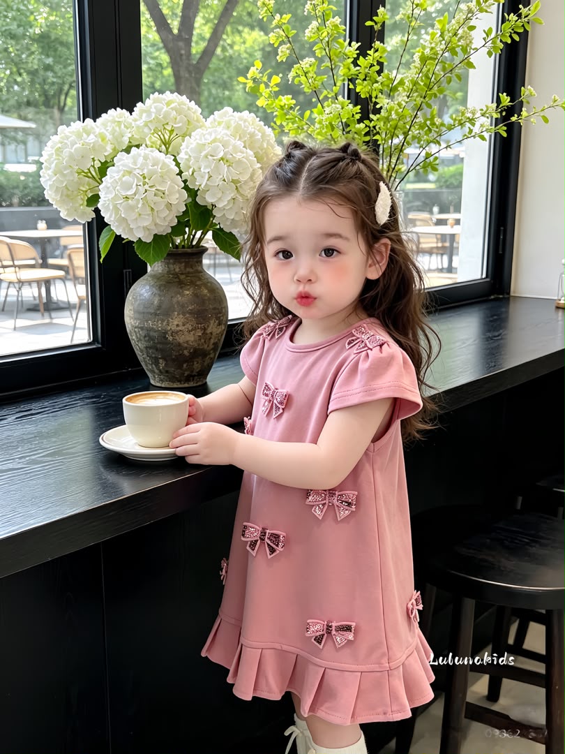 Silver Bow Dress 银蝴蝶结连衣裙