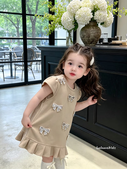Silver Bow Dress 银蝴蝶结连衣裙