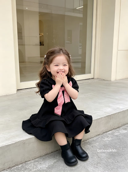 Lapel Bow Dress FENDY翻领蝴蝶结连衣裙