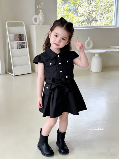 Butterfly Sleeve Denim Dress 蝴蝶袖牛仔裙