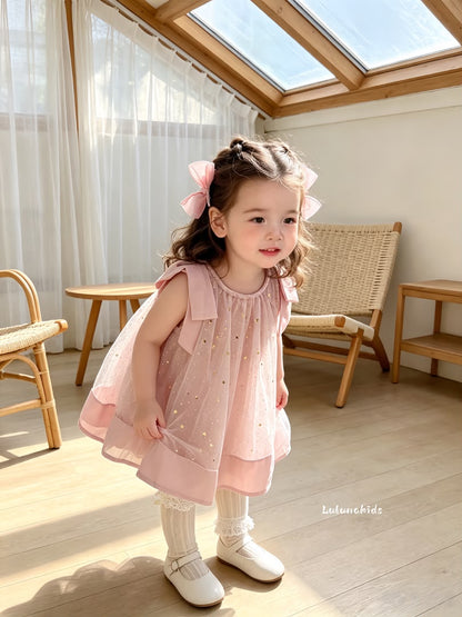 Star Strap Tulle Dress 星星吊带网纱裙
