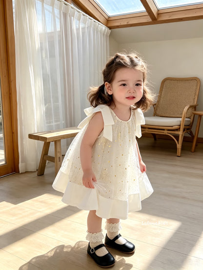 Star Strap Tulle Dress 星星吊带网纱裙
