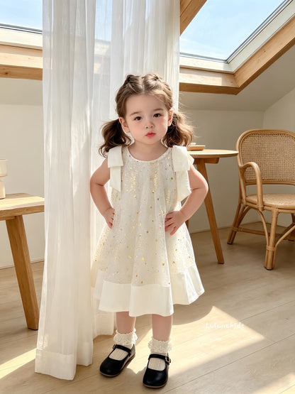 Star Strap Tulle Dress 星星吊带网纱裙