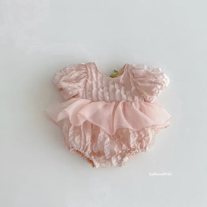 Sweet Tulip Open-Back Romper 甜美郁金香露背哈衣