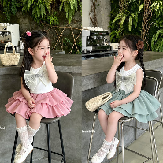 Sleeveless Bow Cake Dress 无袖立体蝴蝶结蛋糕裙