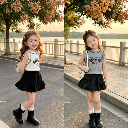 Heart Knit Set 爱心针织套装裙