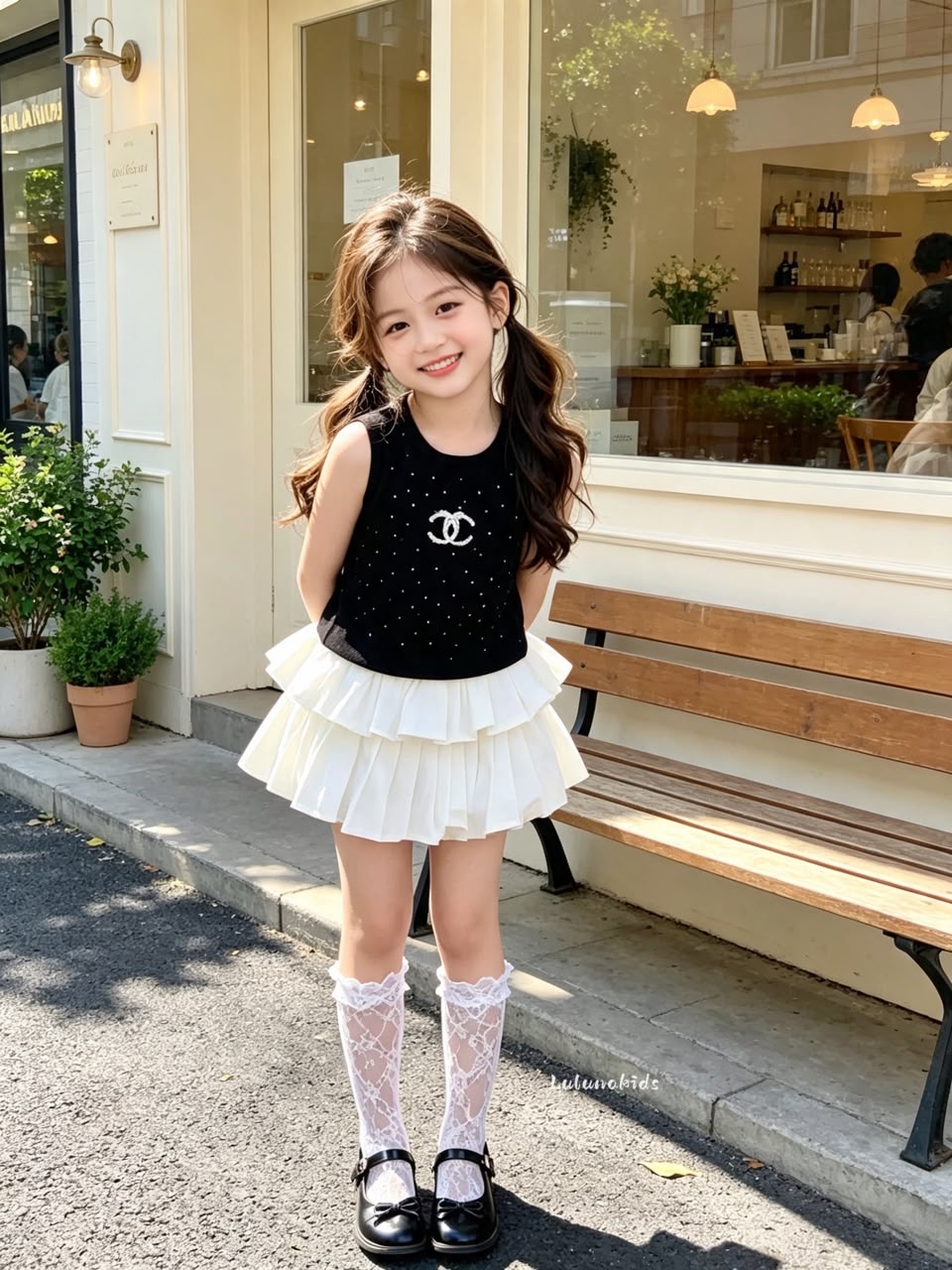 女童香奈套装裙