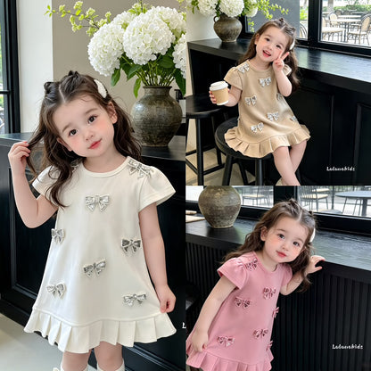 Silver Bow Dress 银蝴蝶结连衣裙