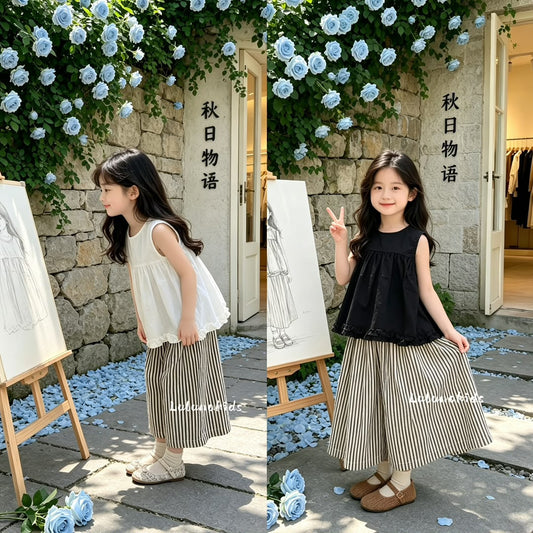 Korean Ruffle Top Set 韩系荷叶边上衣套装