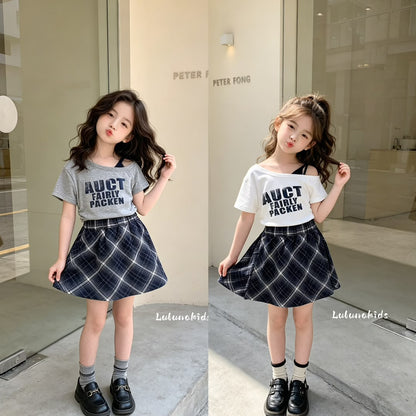 Energetic Girl Plaid Set 元气女孩格纹套装